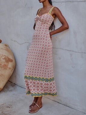 MISA Bessie Dress in Floral Block